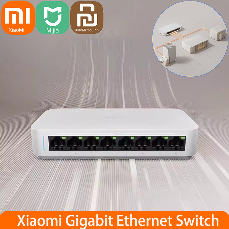Xiaomi Mi 8 Ports RJ45 Gigabit - Xiaomi Hub Mijia Hub 评论和价格
