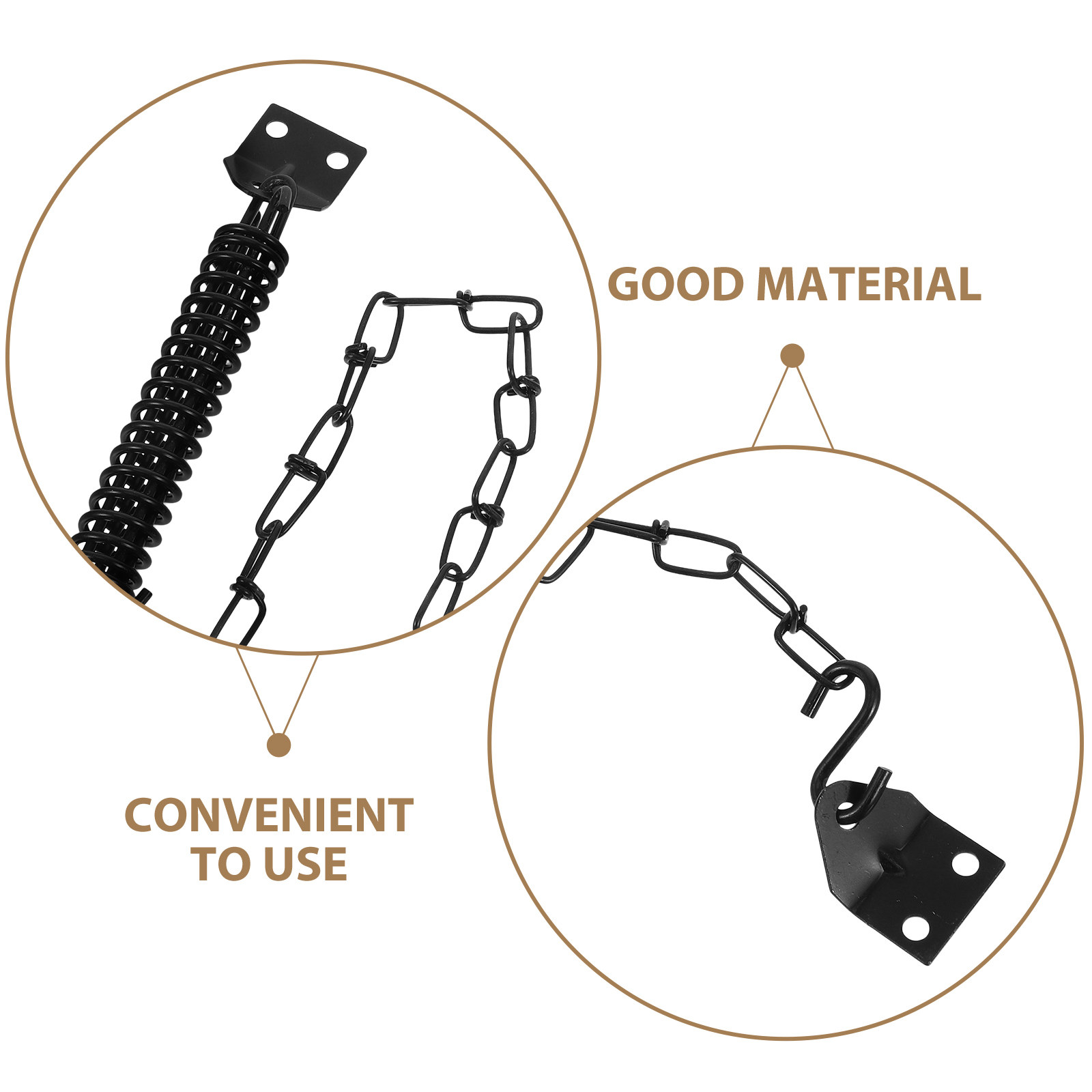 2Set Stainless Steel Windproof - Security Chain Door 评论和价格