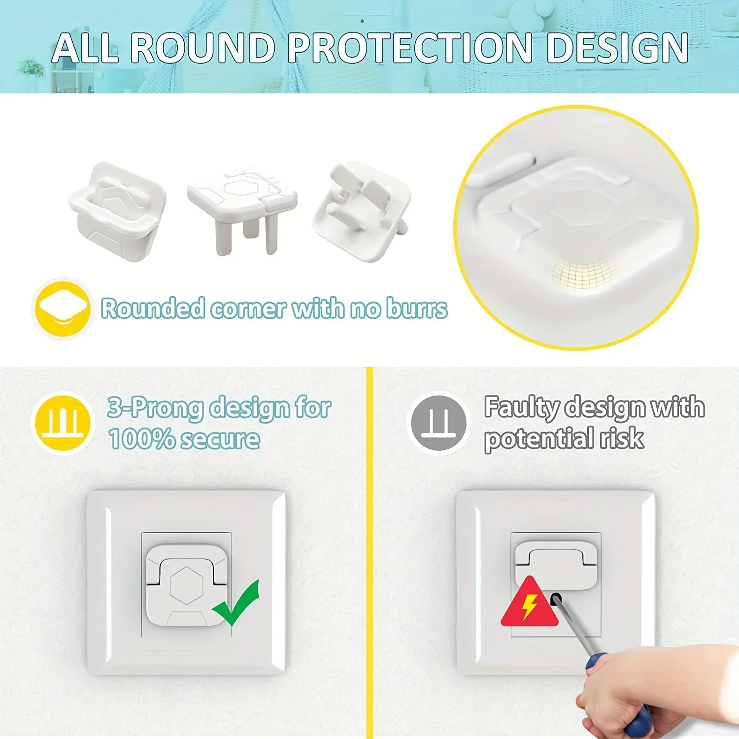 1/3/5/10/20Pcs Baby Safety Out - Outlet Cover Baby 评论和价格