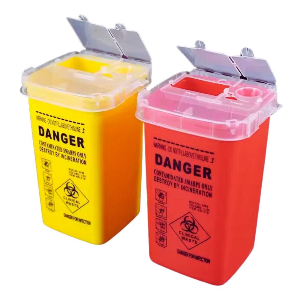 1L Sharps Container for Tattoo - Medicine Cabinet Lock 评论和价格